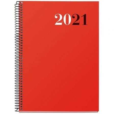 AGENDA ANUAL 2021 MIQUEL RIUS BASIC PLUS CLASSIC CITY ROJO | Agendas