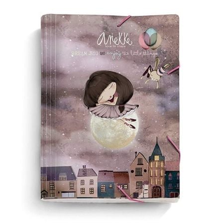 CARPETA ACORDEON MIQUEL RIUS 20847 ANEKKE BALLERINA - A4 - 13 COMPARTIMENTOS CON PESTANA Y ETIQUETA PERSONALIZABLE - CIERRE CON