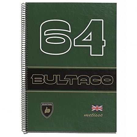 CUADERNO ESPIRAL A4 BULTACO METISSE MIQUELRIUS 44077 - 120 HOJAS - CUADRICULA 5X5MM - 70GR/M2