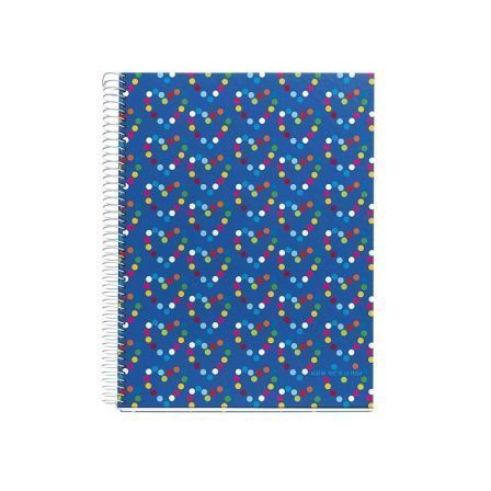 CUADERNO MIQUEL RIUS 45144 AGATHA RUIZ DE LA PRADA TOPOS - A4 - CARTON FORRADO DE PAPEL IMPRESO -  CUADRICULA 5*7MM - 120 HOJAS