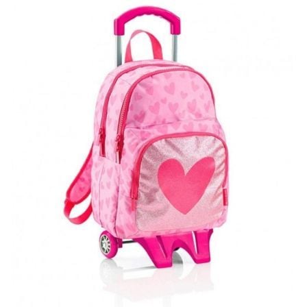 MOCHILA TRIPLE COMPARTIMENTO CON CARRO MIQUEL RIUS 18687 AGATHA RUIZ DE LA PRADA LUREX - 31.50*41.50*16.50CM (23L) - TIRANTES AC