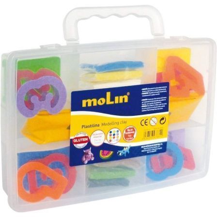 MALETIN PLASTILINA MOLIN PTL977-G - INCLUYE 24 ACCESORIOS