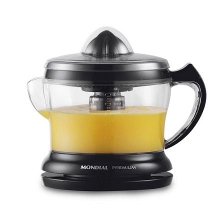 EXPRIMIDOR MONDIAL E-02 PREMIUM CITRUS PRESS - 30W - 1.25L - CONO EXTRA - ROTACION CONTINUA - TAPA ANTI POLVO