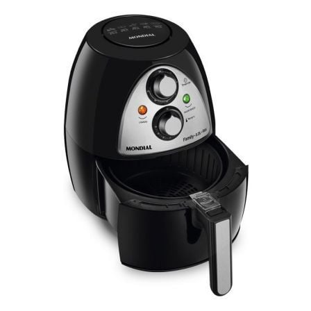 FREIDORA POR AIRE MONDIAL NAF-03I FAMILY FRIER - 1500W - CUBETA 3.2L - TERMOSTATO HASTA 200 - TEMPORIZADOR - INCLUYE RECETARIO