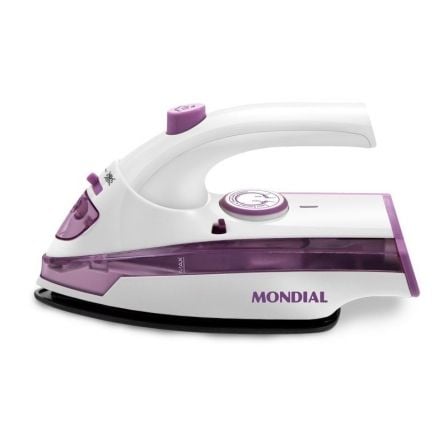 PLANCHA DE VIAJE MONDIAL F46 TRAVEL IRON - 800W - DEPOSITO DE AGUA - SUELA CERAMICA - BITENSION 120/240V