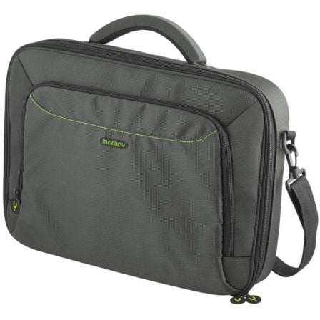 MALETIN MONRAY CAPRICEGREEN  - PARA PORTATILES HASTA 15.6"/39.6CM - INTERIOR ACOLCHADO - INTERIOR VERDE