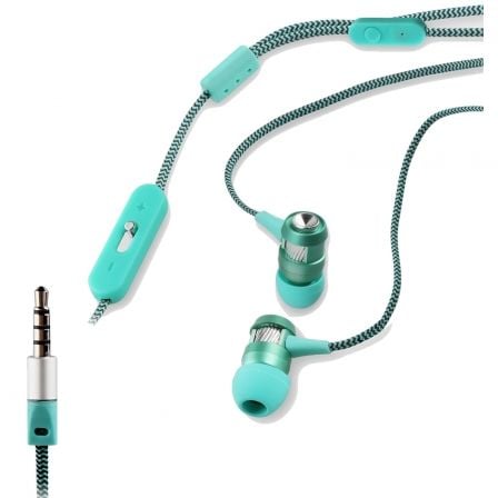 AURICULARES INTRAUDITIVOS MUVIT MUHPH0061/ CON MICROFONO/ JACK 3.5/ VERDE