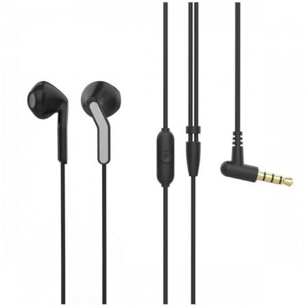 AURICULARES INTRAUDITIVOS MUVIT FOR CHANGE MCHPH0001/ CON MICROFONO/ JACK 3.5/ NEGROS