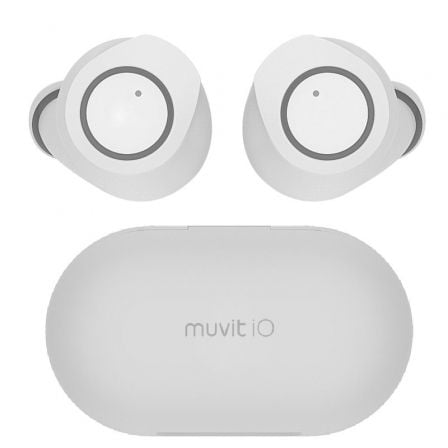 AURICULARES BLUETOOTH MUVIT IO SMART TRUE WIRELESS URBAN ENC CON ESTUCHE DE CARGA/ AUTONOMIA 5H/ BLANCOS