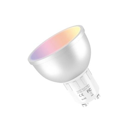 BOMBILLA INTELIGENTE MUVIT IO MIOBULB014 - WIFI - 5W - GU10 - 400LM - LUZ MULTICOLOR - COMPATIBLE ASISTENTES DE VOZ GOOGLE / ALE