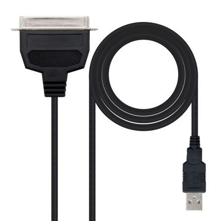 ADAPTADOR NANOCABLE 10.03.0001/ USB MACHO - CN36 MACHO/ 1.5M/ NEGRO | Cables para impresoras