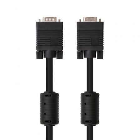 CABLE ALARGADOR SVGA NANOCABLE 10.15.0206/ VGA MACHO - VGA HEMBRA/ 6M/ NEGRO