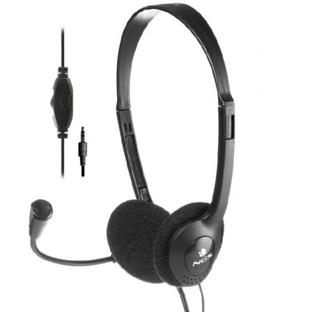 AURICULARES NGS MS 103 PRO/ CON MICROFONO/ JACK 3.5/ NEGROS | Auriculares