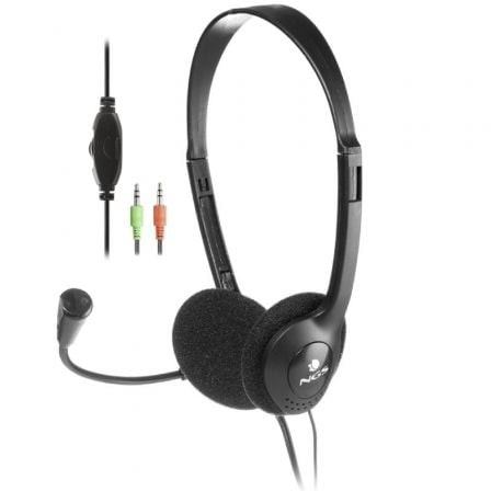 AURICULARES NGS MS103/ CON MICROFONO/ JACK 3.5/ NEGROS | Auriculares