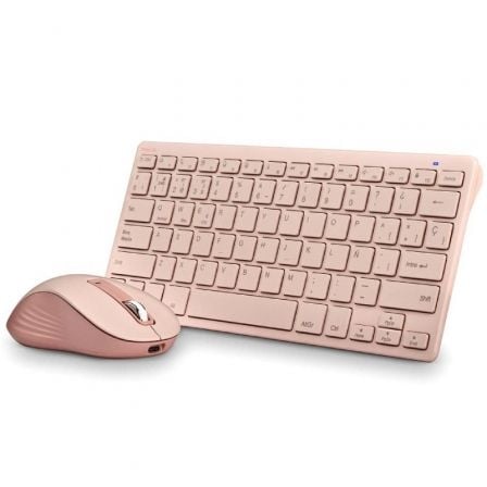 TECLADO Y RATON INALAMBRICOS NGS FANTASY KIT PINK/ ROSA