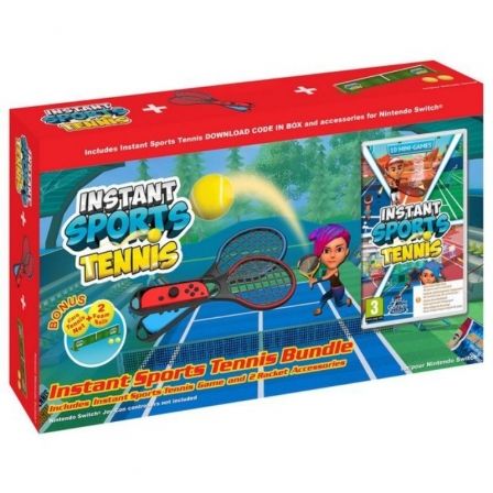 JUEGO PARA CONSOLA NINTENDO SWITCH INSTANT SPORTS TENNIS/ INCLUYE 2 RAQUETAS DE TENIS