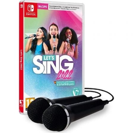 JUEGO PARA CONSOLA NINTENDO SWITCH LETS SING 2022/ INCLUYE 2 MICROFONOS