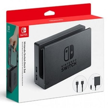 NINTENDO SWITCH SET DOCK/ BASE + ADAPTADOR CORRIENTE + HDMI