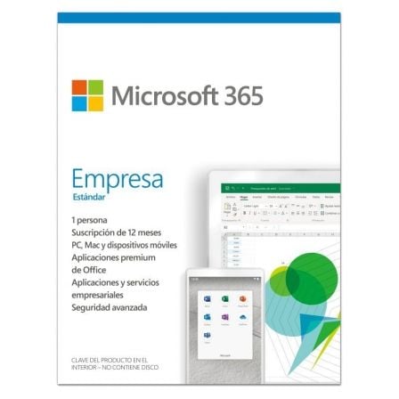 MICROSOFT OFFICE 365 EMPRESA ESTANDAR/ 1 USUARIO/ 1 ANO/ 5 DISPOSITIVOS