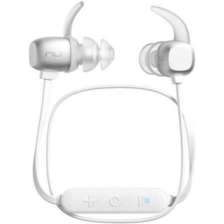 AURICULARES BLUETOOTH OPTOMA NUFORCE BE SPORT 4 SILVER - BT 4.1 - DRIVERS 6MM - 2.4GHZ - 32OHM - CABLE 580MM