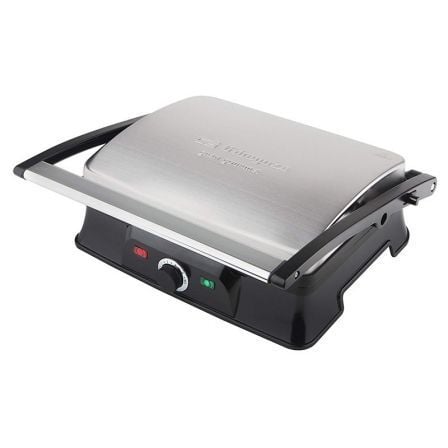 GRILL INOX ORBEGOZO GR 4600 - 2000W - SUPERFICIE 297*235MM - PLACA CON CAPA ANTIADHERENTE - FACIL LIMPIEZA