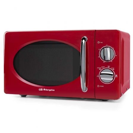 MICROONDAS ORBEGOZO MI 2020/ 700W/ CAPACIDAD 20L/ ROJO