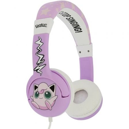 AURICULARES INFANTILES OTL POKEMON JIGGLYPUFF/ JACK 3.5/ MORADOS Y BLANCOS