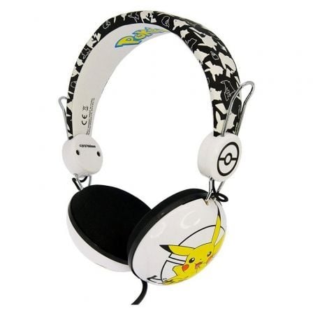 AURICULARES INFANTILES OTL POKEMON PIKACHU JAPANESE/ JACK 3.5/ NEGROS Y BLANCOS