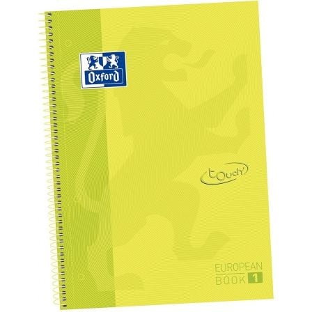 CUADERNO CON ESPIRAL CUADRICULADO OXFORD EUROPEAN BOOK 1 TOUCH 400075551/ A4+/ 80 HOJAS/ LIMA