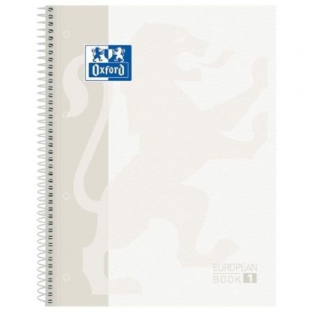 CUADERNO CON ESPIRAL CUADRICULADO OXFORD EUROPEAN BOOK 1 CLASSIC 400117449/ A4+/ 80 HOJAS/ BLANCO