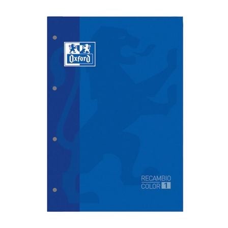 RECAMBIO DE CUADERNO CUADRICULADO OXFORD CLASSIC 400123672/ A4-A4+/ 80 HOJAS/ AZUL MARINO