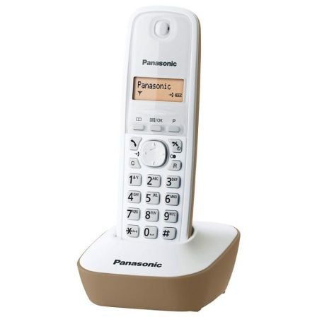 TELEFONO INALAMBRICO DECT PANASONIC KX-TG1611JTJ/ BLANCO Y MARRON