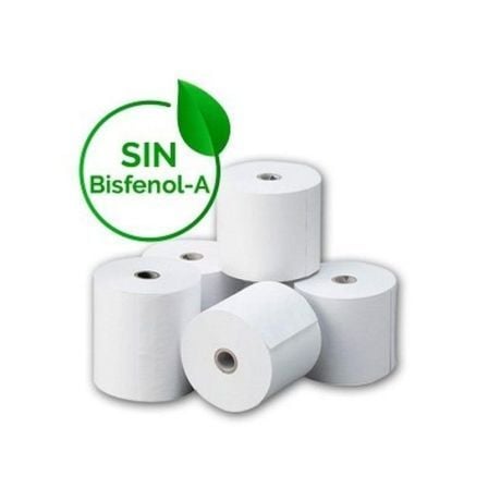 ROLLOS PAPEL TERMICO 57*48MM - PAQUETE DE 10 UNIDADES - LIBRES DE BISFENOL A