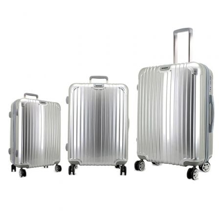 TROLLEY SET 3UDS PIERRE DELONE WALL STREET/ PLATA