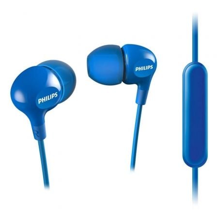 AURICULARES INTRAUDITIVOS PHILIPS SHE3555/ CON MICROFONO/ JACK 3.5/ AZULES