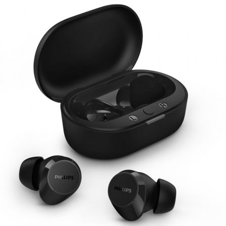 AURICULARES BLUETOOTH PHILIPS TAT1209 CON ESTUCHE DE CARGA/ AUTONOMIA 6H/ NEGROS