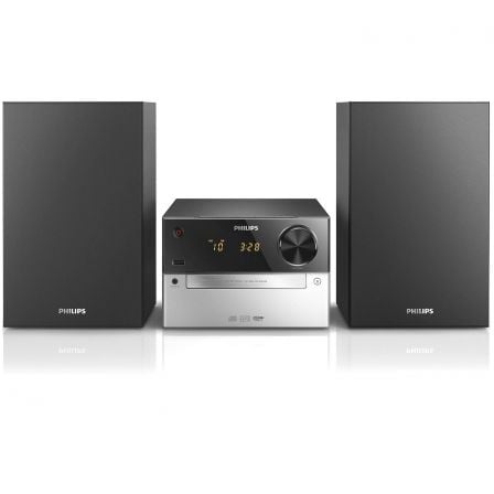 MICROCADENA PHILIPS  MCM2300 - 15W RMS - 2 ALTAVOCES BASS REFLEX - CD - RADIO FM - USB - ENTRADA AUDIO - PANTALLA LED - MANDO A