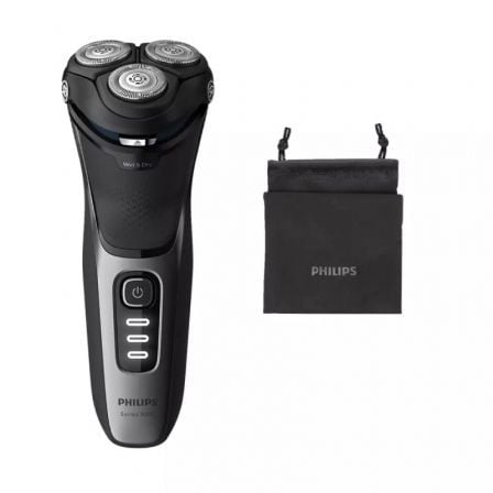 AFEITADORA PHILIPS SHAVER SERIES 3000 S3231/52/ CON BATERIA/ 2 ACCESORIOS