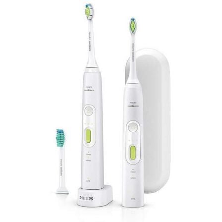 CEPILLO DENTAL PHILIPS SONICARE HEALTHYWHITE+ HX8923/34 - 2 EMPUNADURAS - 3 CABEZALES - TEMPORIZADOR - BATERIA RECARGABLE