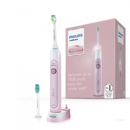 CEPILLO DENTAL PHILIPS SONICARE HEALTHY WHITE PINK EDITION - 2*MODOS LIMPIEZA - 1*CABEZAL - BATERIA RECARGABLE