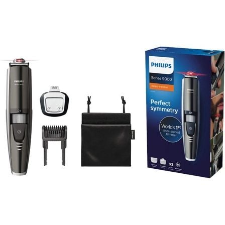 CORTABARBA PHILIPS BEARDTRIMMER SERIES 9000 BT9297/15 - CUCHILLAS ACERO INOX - GUIA LASER - CORTE SIMETRICO - 17 POSICIONES CORT