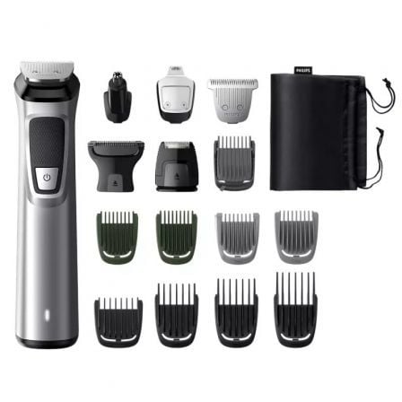 CORTAPELOS + RECORTADORA PHILIPS MULTIGROOM SERIES 7000 MG7736/15/ CON BATERIA/ 15 ACCESORIOS