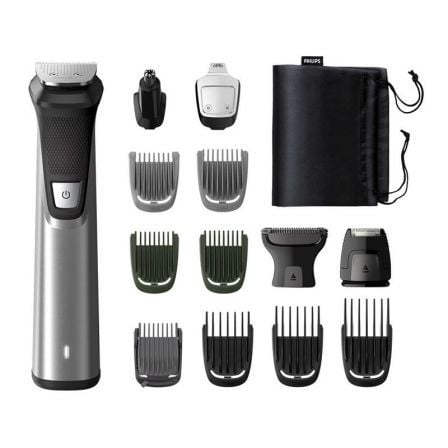 AFEITADORA PHILIPS MULTIGROOM SERIES 7000 - 14 EN 1 - ROSTRO / CABELLO / CUERPO - USO SECO Y HUMEDO - AUTONOMIA 3 HORAS - RESIST