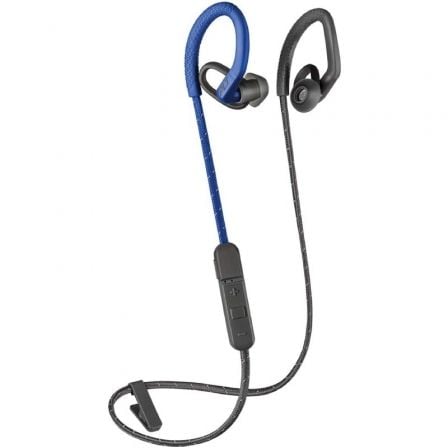 AURICULARES DEPORTIVOS PLANTRONICS BACKBEAT FIT 350 GREY BLUE - DRIVERS 6MM - BT 4.1 - 16 OHM - RESISTENCIA AL AGUA IPX5 - CONTR