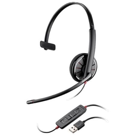 AURICULAR CON MICROFONO PLANTRONICS BLACKWIRE 310M - MONOAURAL - MICROFONO ANTIRRUIDO - OPTIMIZADO PARA MICROSOFT LYNC - USB