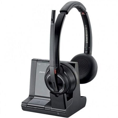 AURICULARES INALAMBRICOS PLANTRONICS SAVI 8220/ CON MICROFONO/ BLUETOOTH-RJ/ INCLUYE SOPORTE/ NEGRO