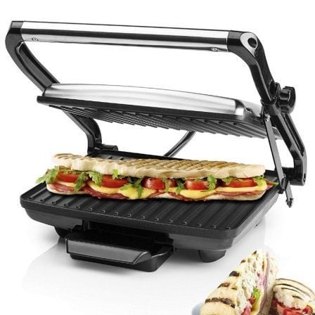 GRILL PRINCESS 112413 PANINI GRILL - 2000W - PARRILA PARA BOCADILLOS - SUPERFICIE COCCION 29.5*23.5CM - TAPA FLOTANTE - BASE ANT