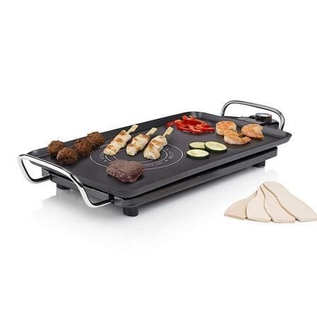 PLANCHA PARA ASAR PRINCESS 103050 TABLE CHEF HOT-ZONE - ZONA TEMPLADA 1950W+ZONA CALIENTE 2500W - 46*26CM - TERMOSTATO REGULABLE