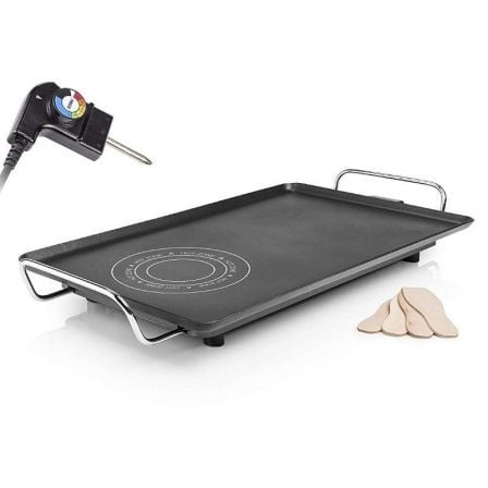 PLANCHA PARA ASAR PRINCESS 103051 TABLE CHEF HOT-ZONE XXL - ZONA TEMPLADA 1950W+ZONA CALIENTE 2500W - 60*36CM - TERMOSTATO REGUL