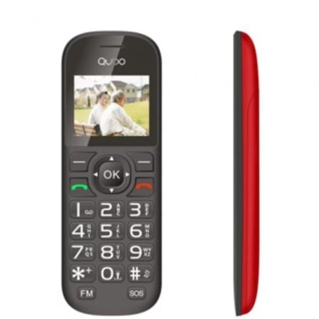 TELEFONO MOVIL QUBO D-1803 PARA PERSONAS MAYORES/ ROJO